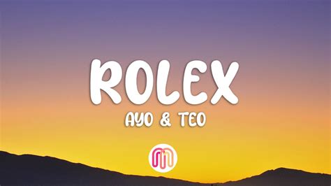 rolex testo tradotto|Ayo & Teo – Rolex Lyrics .